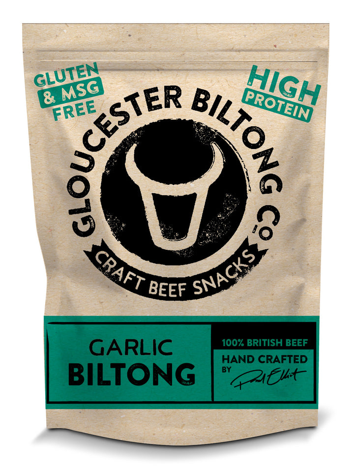 High in Protein Garlic Recipe Premium Biltong MSG and Gluten Free